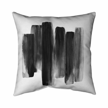 BEGIN HOME DECOR 26 x 26 in. Black Shapes-Double Sided Print Indoor Pillow 5541-2626-AB69